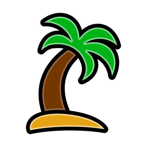 Palmera Vector icono