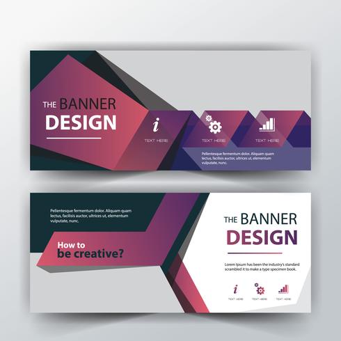 abstract header layout vector