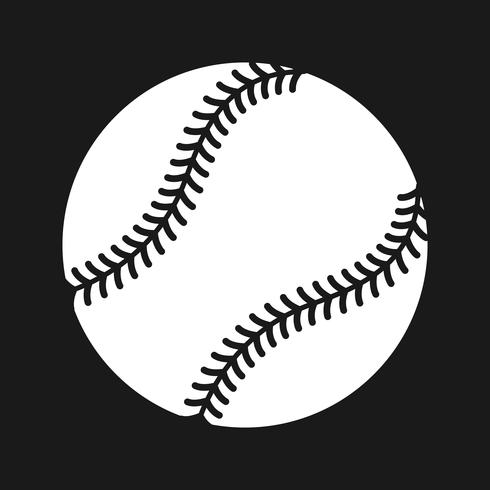 Icono de vector de béisbol