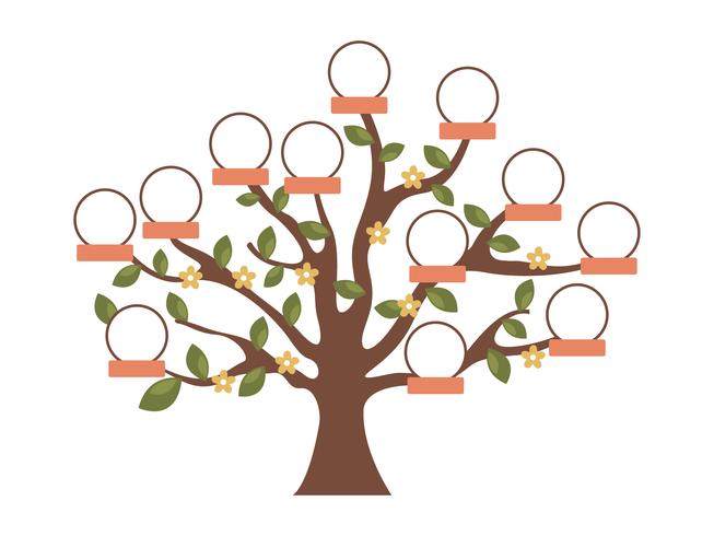 Árbol de familia vector