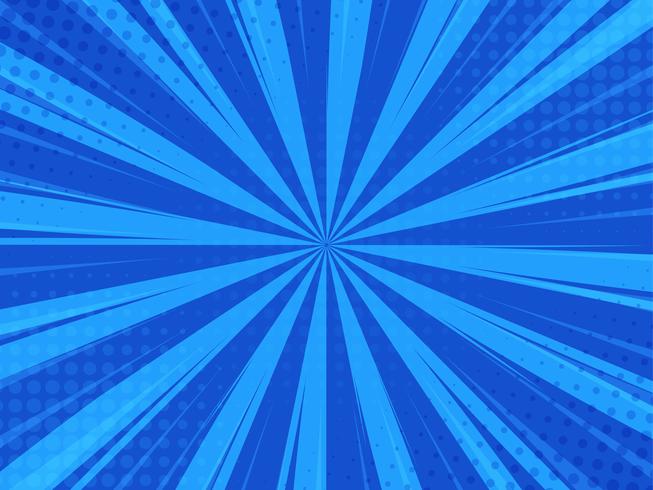 Blue Abstract Comic Cartoon Sunlight Background. - Download Free