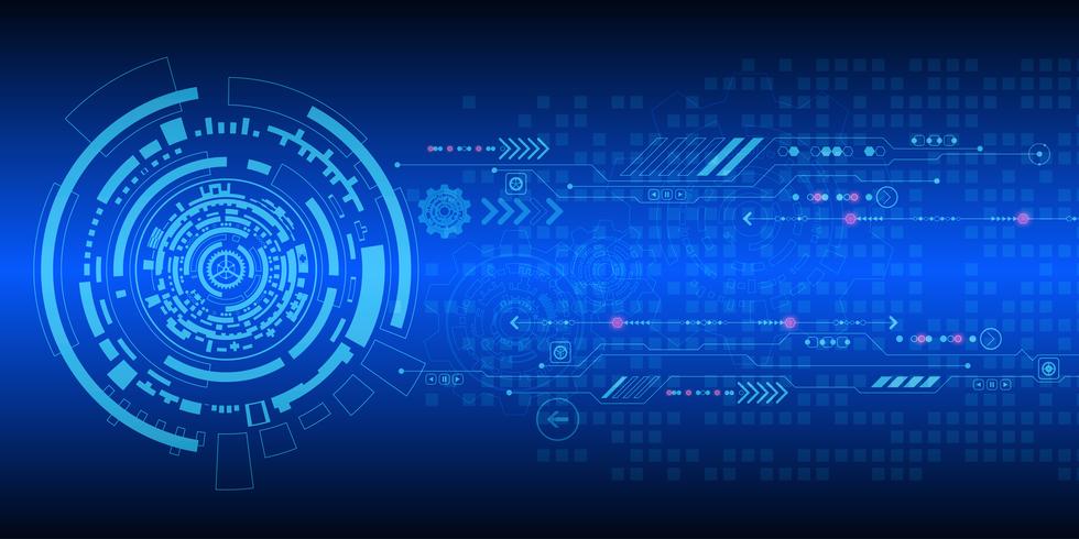 Vector background technology in the concept of digital.