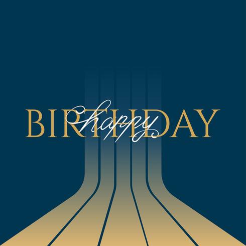 Happy Birthday Classic Typography vector