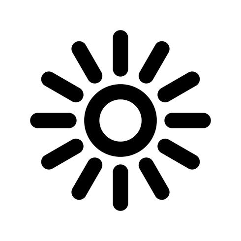 Sun icon vector