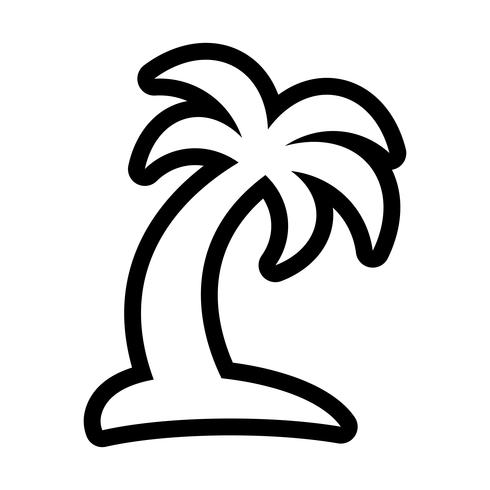 Palm Tree Vector Icon