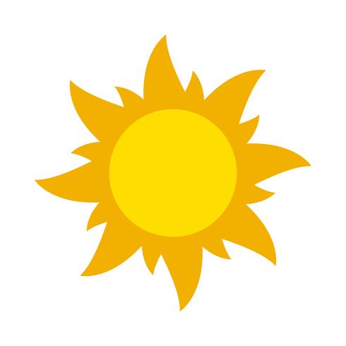 Sun icon vector