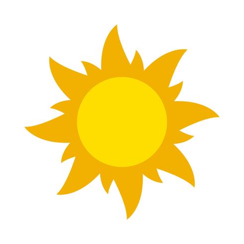 Icono de sol vector