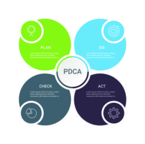 Business Infographic. Diagram with 4 steps, options, or processes. Infographics  template for presentation.  vector