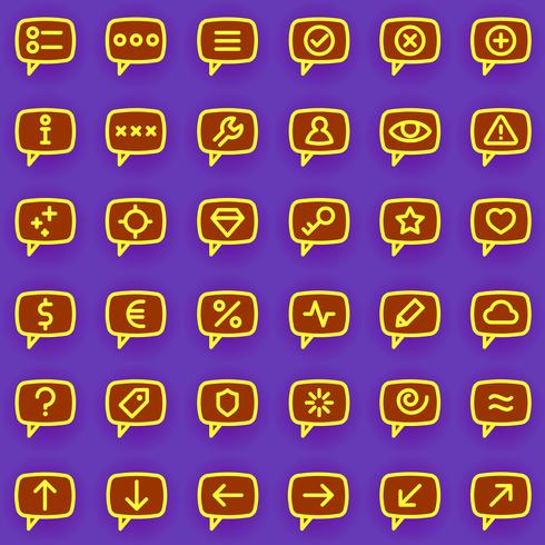 Message icons vector