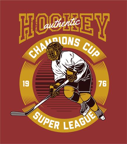 jugador de hockey vector