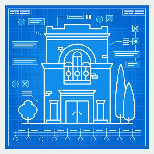 Plano de la casa vector