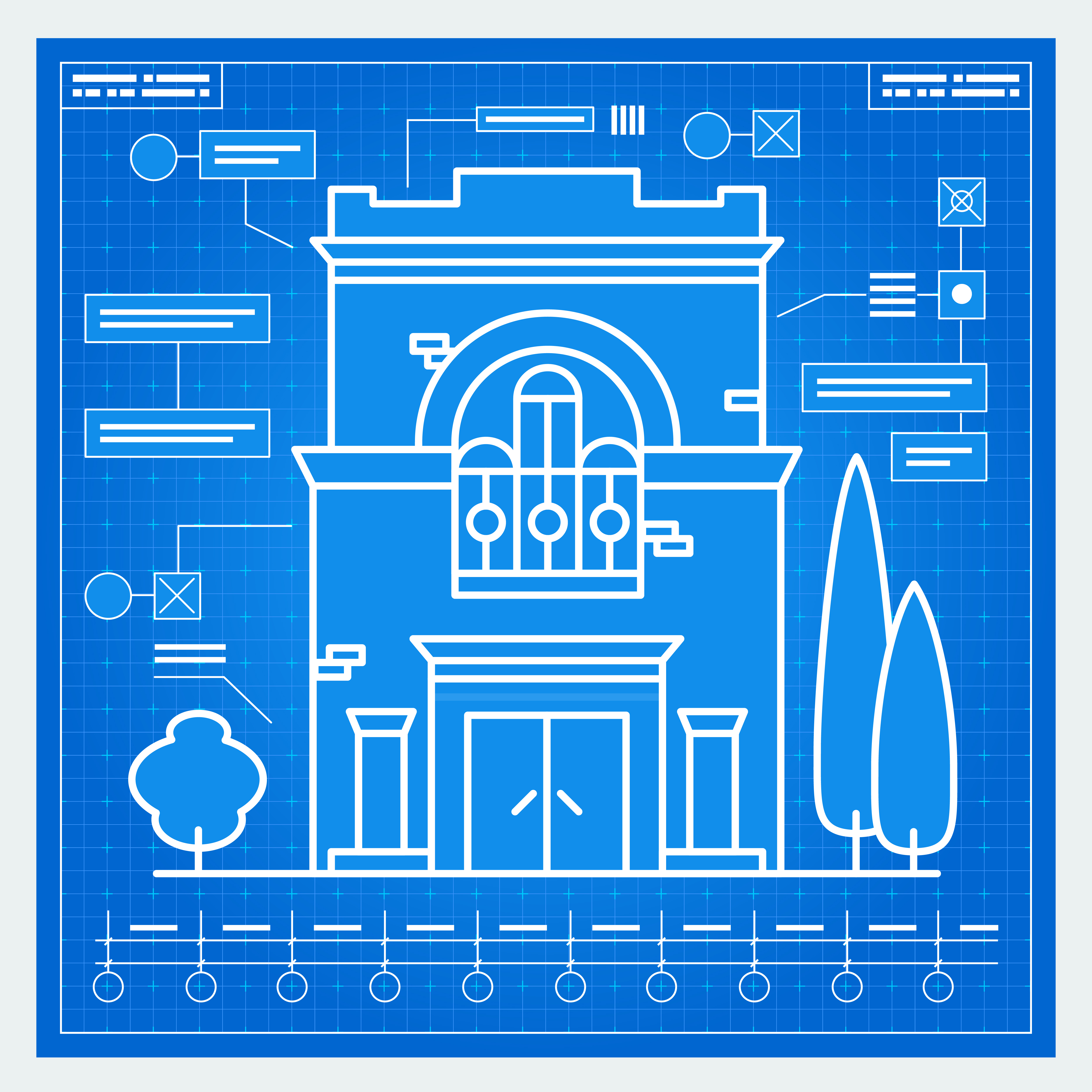 House blueprint 551846 Vector Art at Vecteezy