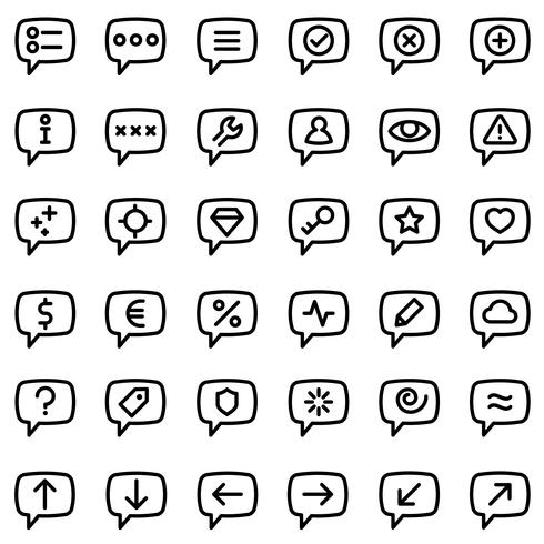 Message icons vector