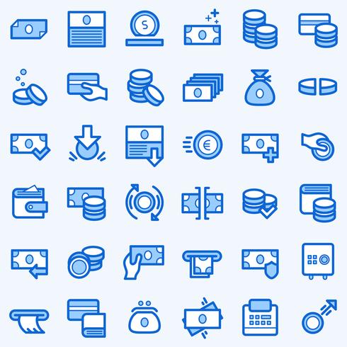 Business and finance icons set.  vector