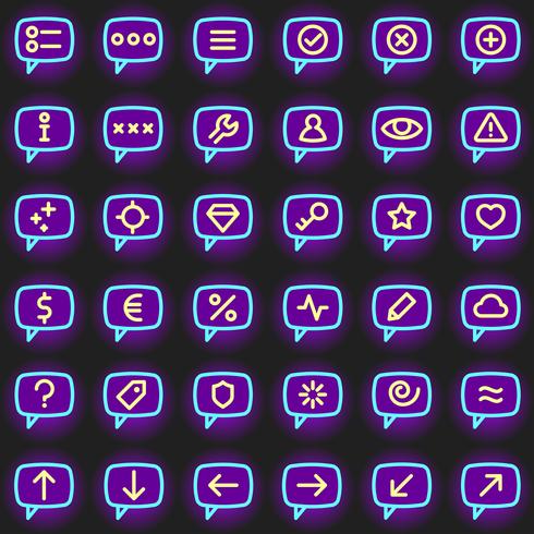 Message icons vector