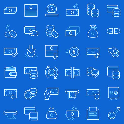 Business and finance icons set.  vector