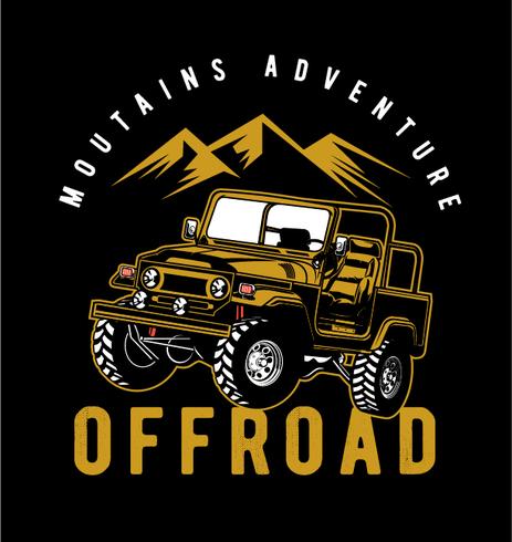Offroad adventure vector