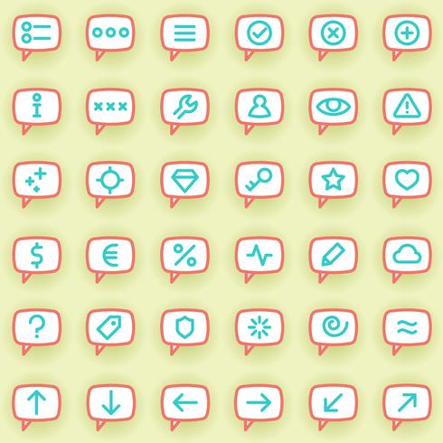 Message icons vector