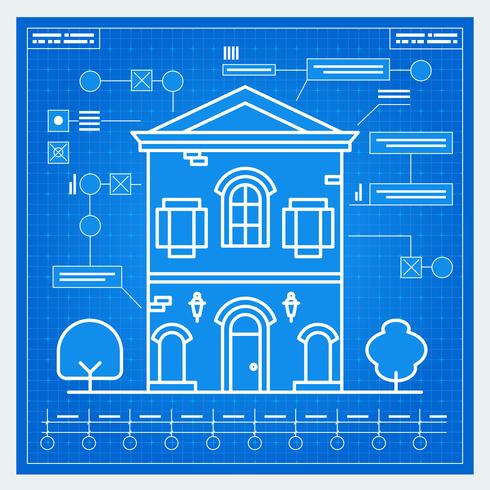 Plano de la casa vector