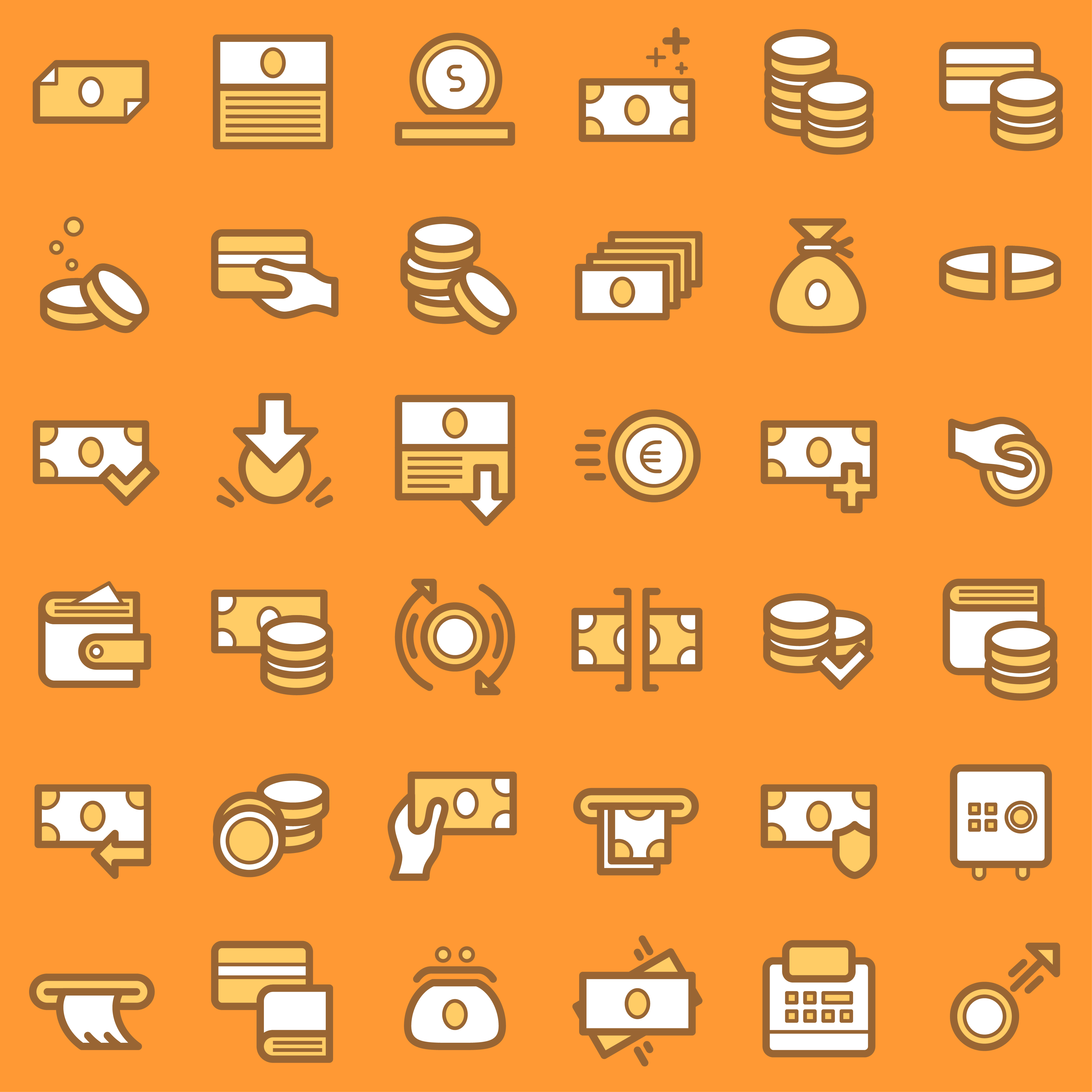 Business and finance icons set. 552085 Vector Art at Vecteezy