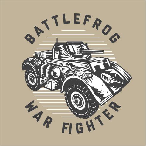 Battlefrog war fighter vector