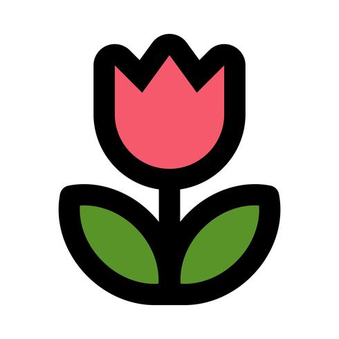 Tulip Flower Vector Icon