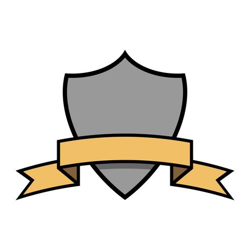 Shield crest vector icon