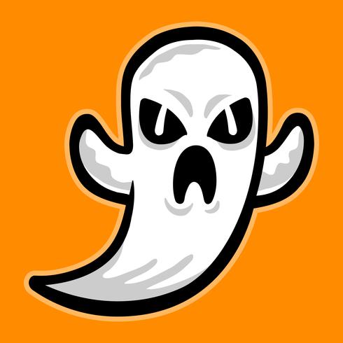 Fantasma de dibujos animados vector