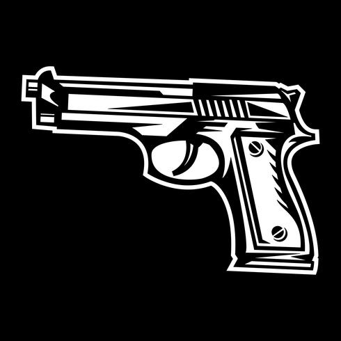 Icono de vector de pistola