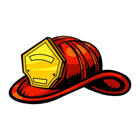Casco de bombero vector