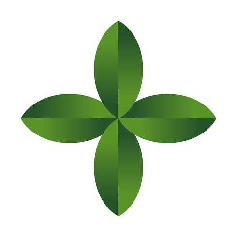 Green leaf vector icon