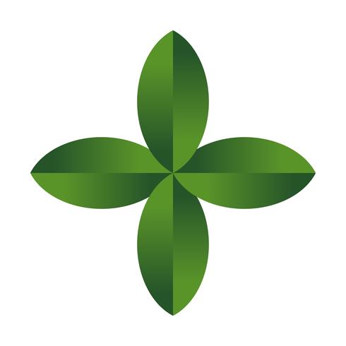 Icono de vector de hoja verde