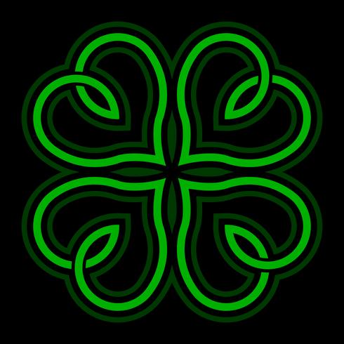 Lucky Irish Clover para el día de San Patricio vector