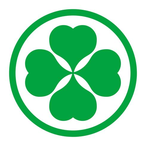Lucky Irish Clover for St. Patrick's Day vector