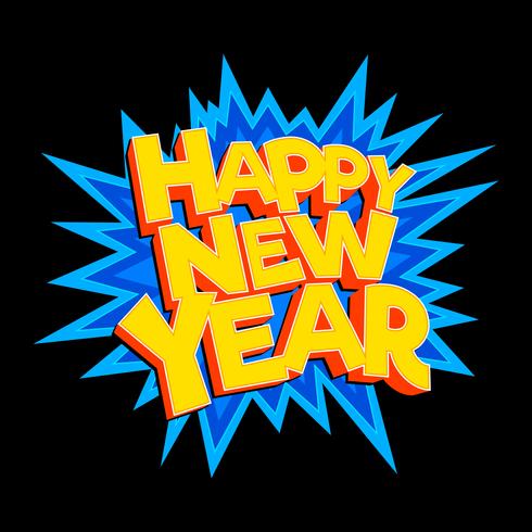 Happy New Year vector