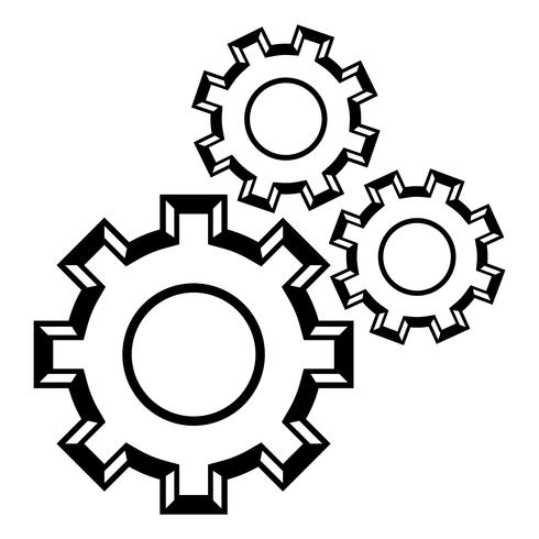 Gears Vector Icon