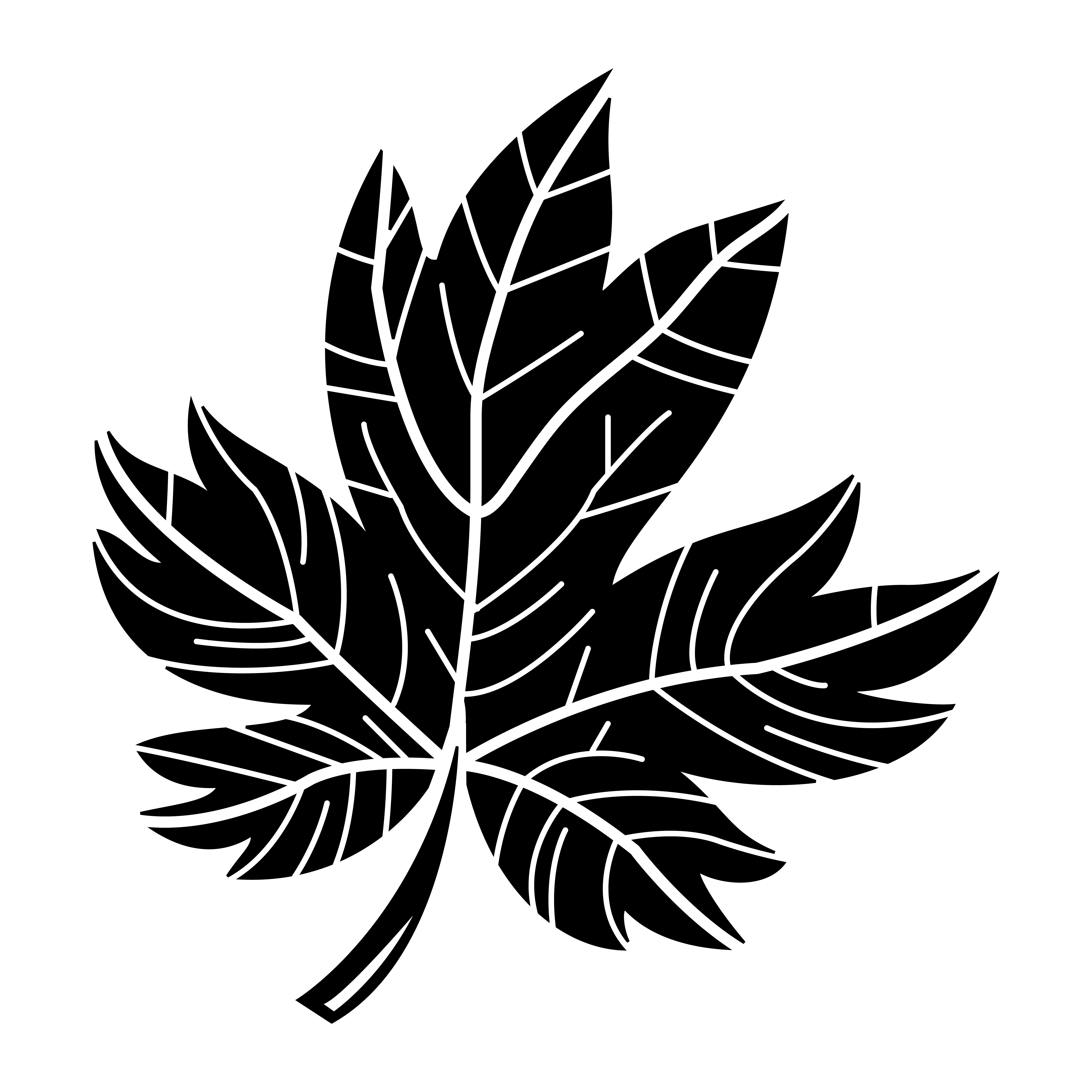 Autumn Maple Leaf vector logo 552463 Vector Art at Vecteezy