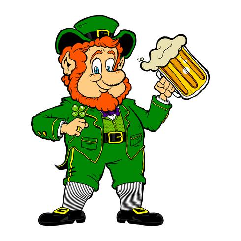Leprechaun cartoon vector illustration