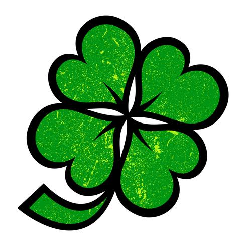 Lucky Irish Clover para el día de San Patricio vector