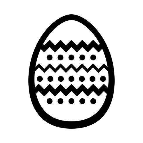 Huevo de Pascua Vector icono