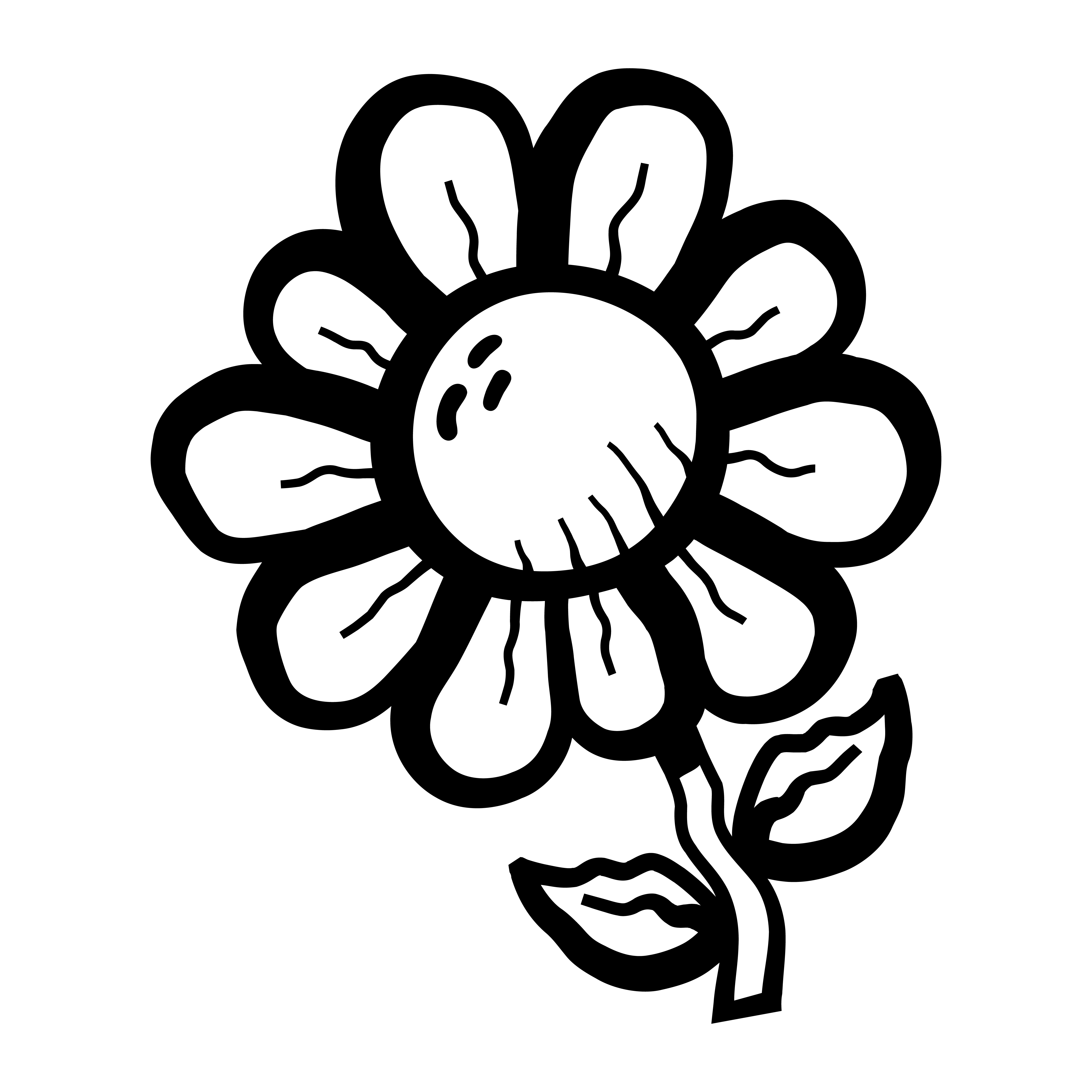 Download Cartoon Flower 552587 - Download Free Vectors, Clipart ...