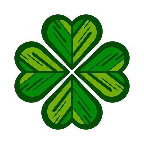 Lucky Irish Clover for St. Patrick's Day vector