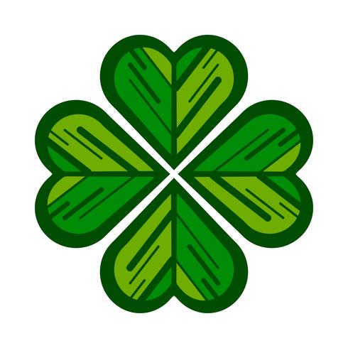 Lucky Irish Clover for St. Patrick's Day vector