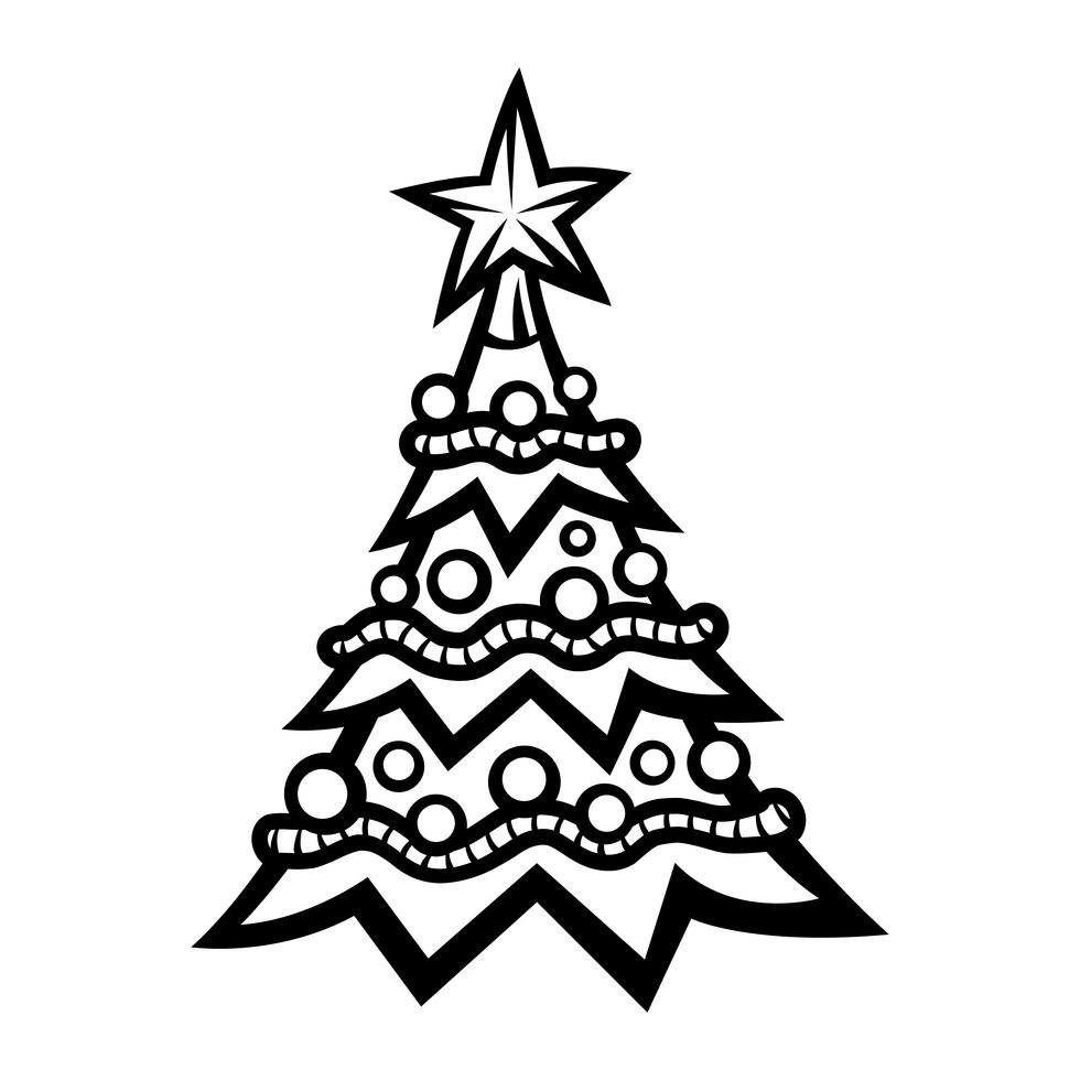 Christmas Tree 552594 Vector Art at Vecteezy