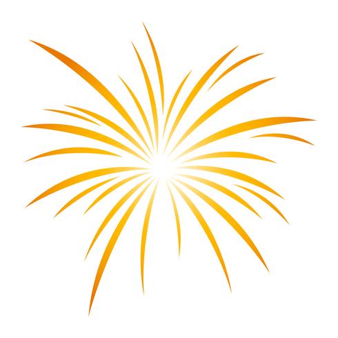 Exploding Fireworks logo vector icon