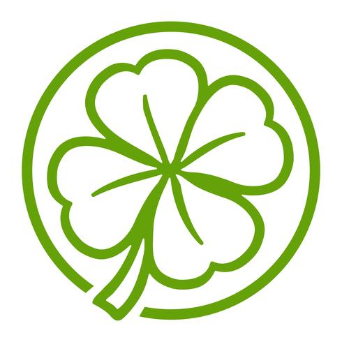 Lucky Irish Clover for St. Patrick's Day vector