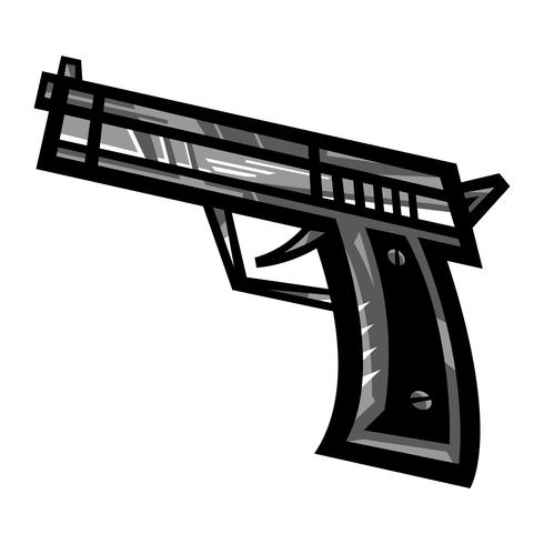 Icono de vector de pistola