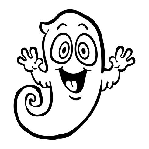 Cartoon Ghost vector