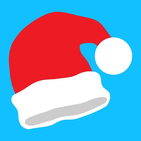 Sombrero de santa claus vector