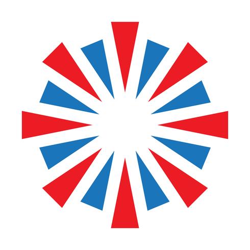 Exploding Fireworks logo vector icon